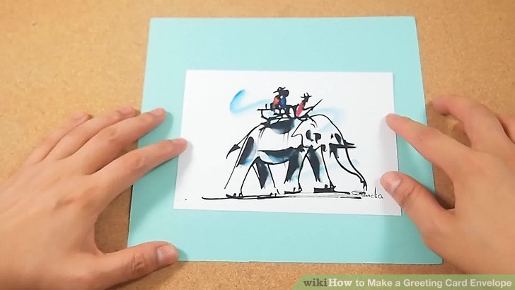 Image titled Make a Greeting Card Envelope Step 1 preview
